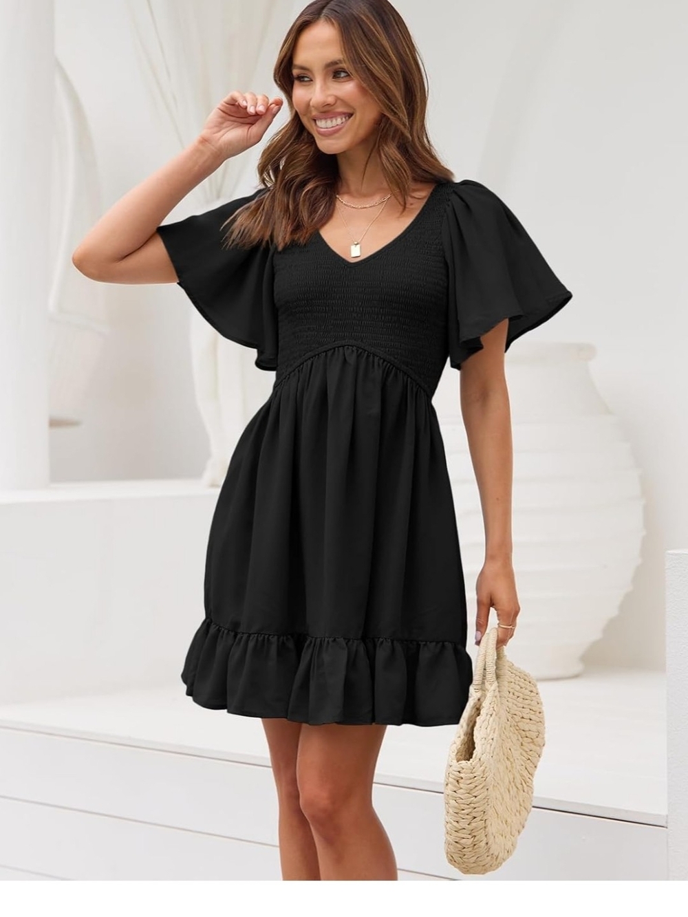 Lillusory Black Mini Dress Size Small Like New
